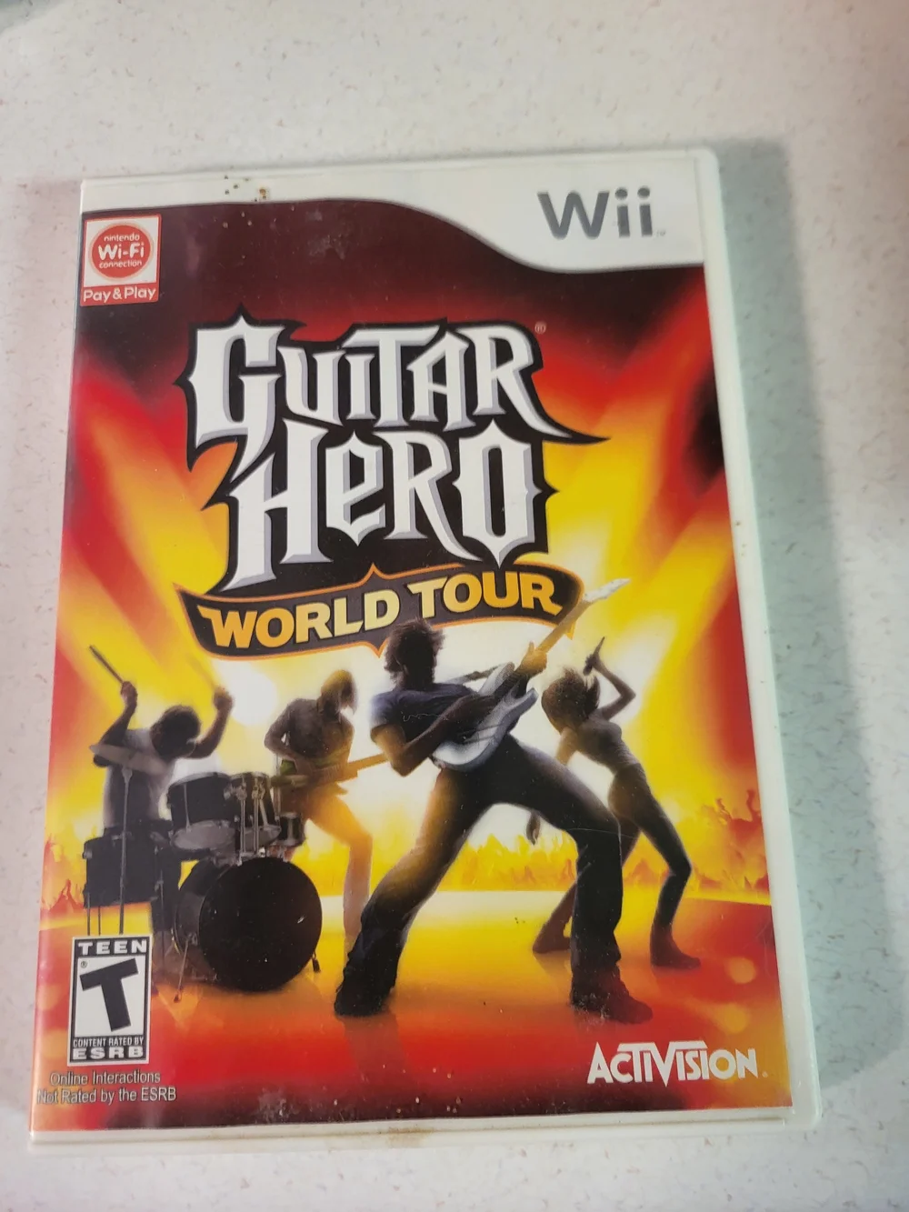 Guitar Hero: World Tour for Wii - Red/Orange Cover
